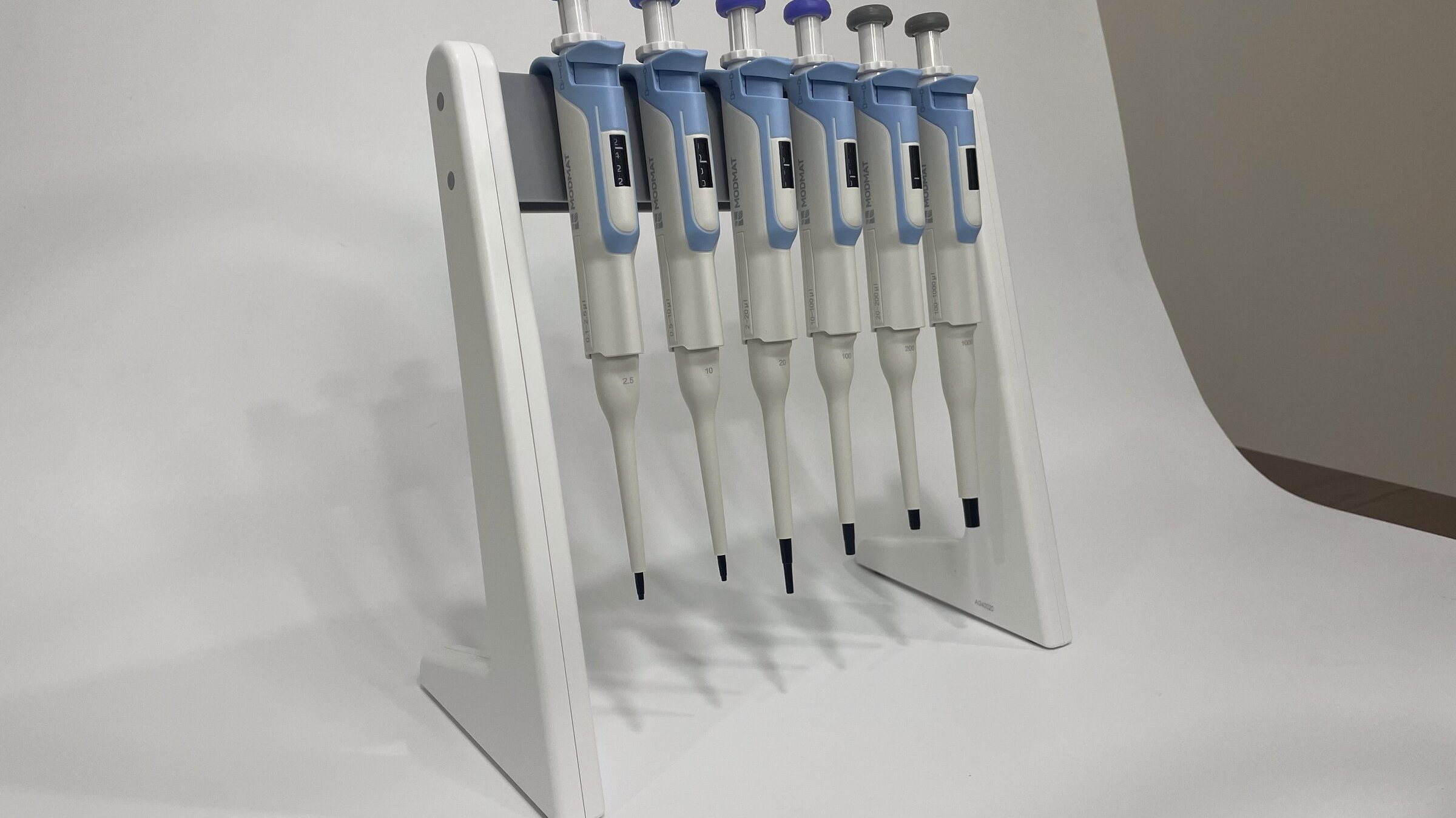 Pipettes on a MODMAT pipette holder